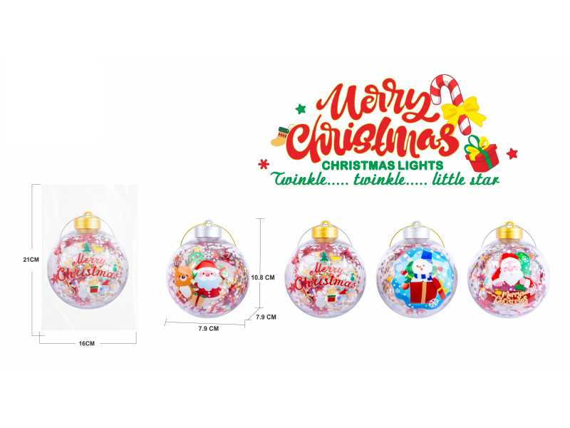 Christmas Round Ball Pendant(Without Light)