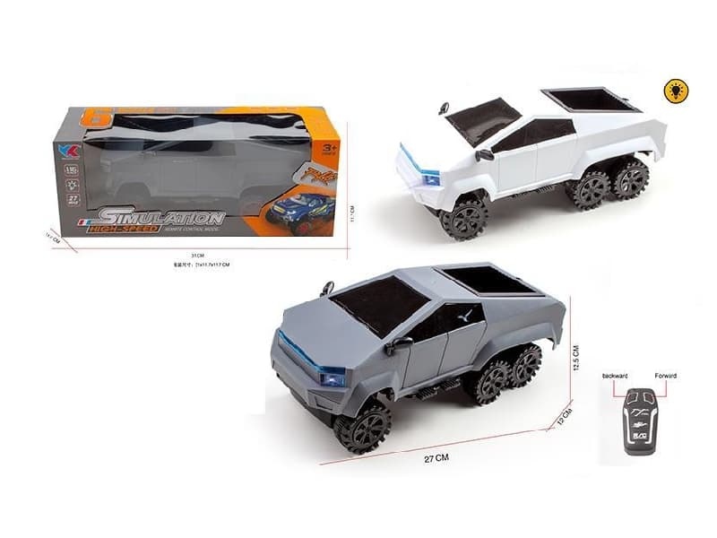 1:16 2CH R/C Six Wheeled Tesla Pickup  Car  With  Light