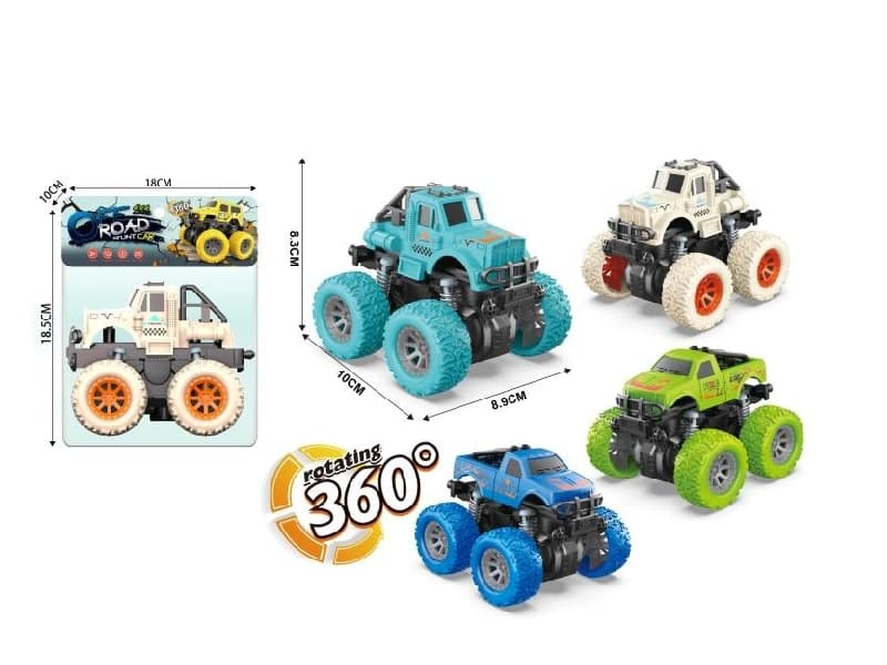Double Friction/Four-Wheel Drive/Stunt Drag Scalp Truck