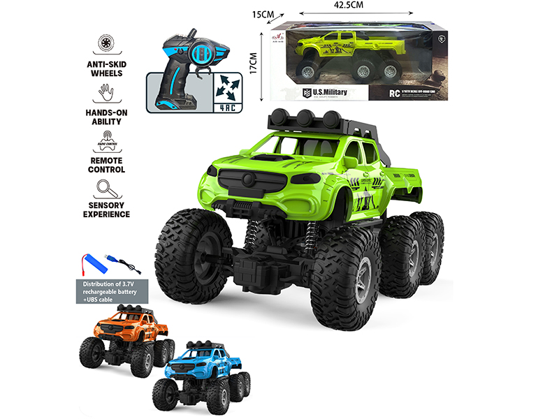 1:16 4CH Remote Control Six-Wheel Pickup Truck