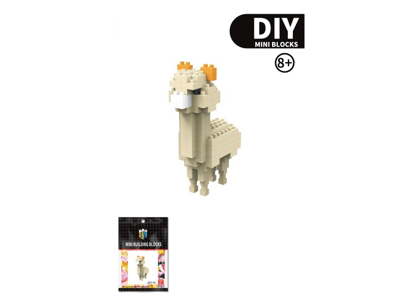 Alpaca Building Blocks Animal Series 108PCS