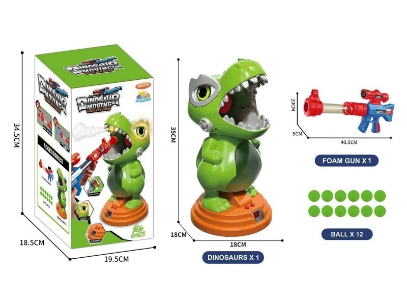 Electric Omnidirectional Light, Music, Spray, Scoring, Shooting Dinosaurs