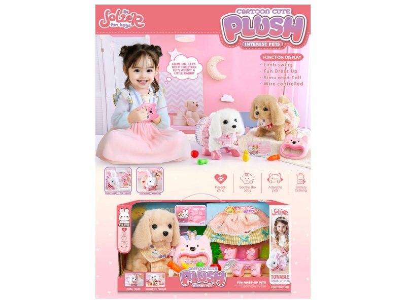 A Medium-Length Dog With High And Low Fur, 4 Pairs Of Shoes, A Skirt, 4 Accessories And A Scarf