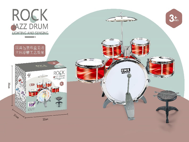 Cool Red New Vertical Five-Drum