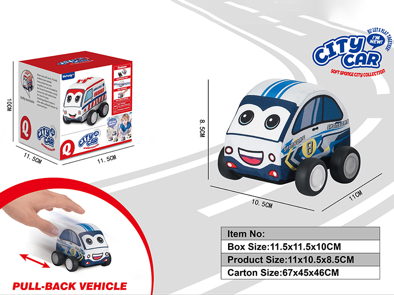 Pull Back Cloth Racing Car