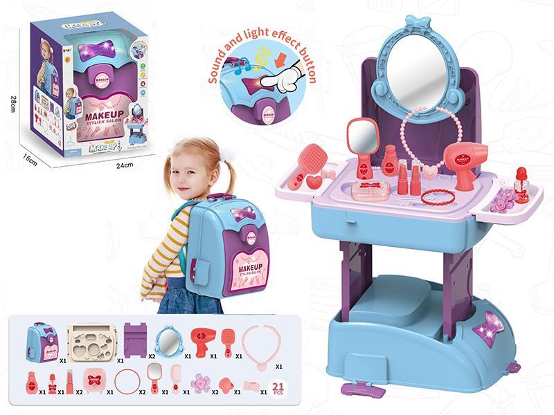 2 In 1 Backpack Make Up With Sound And Light
