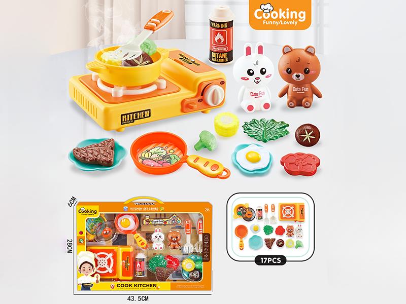 Rabbit & Bear Kitchen Play Set 17pcs