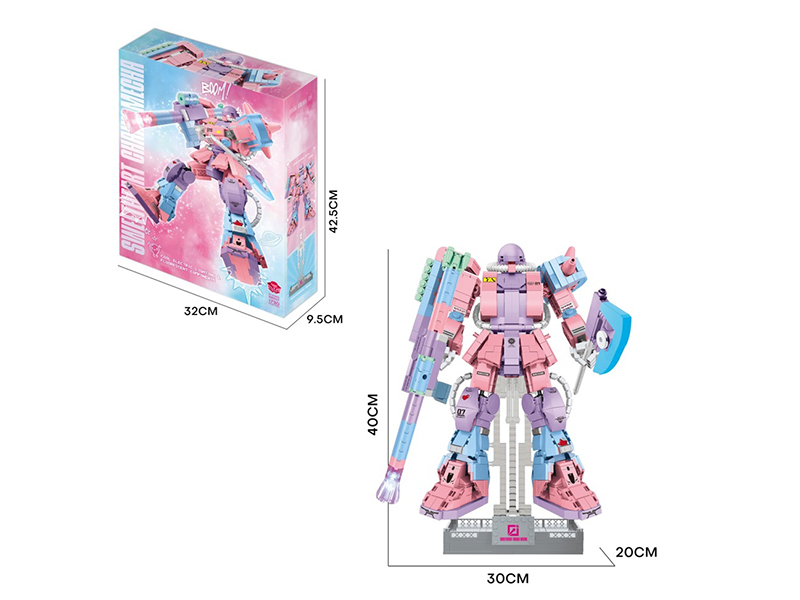 DIY Building Blocks Sweetheart Chaku Mech 1541PCS