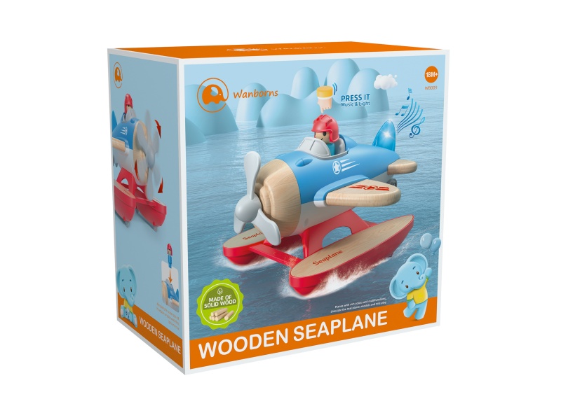 Wooden Seaplane With Music And Lights