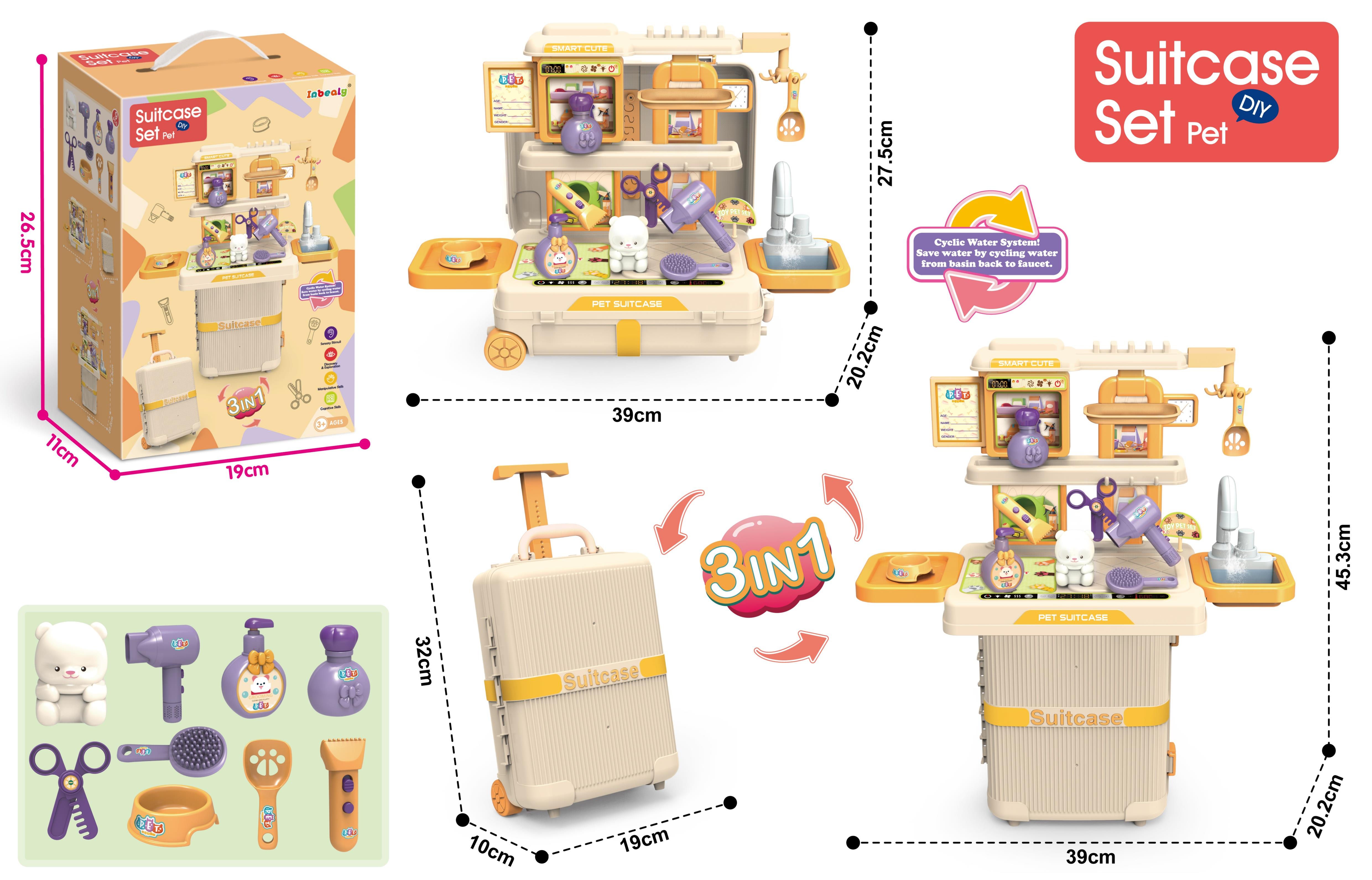 In-One Pet-Themed Suitcase