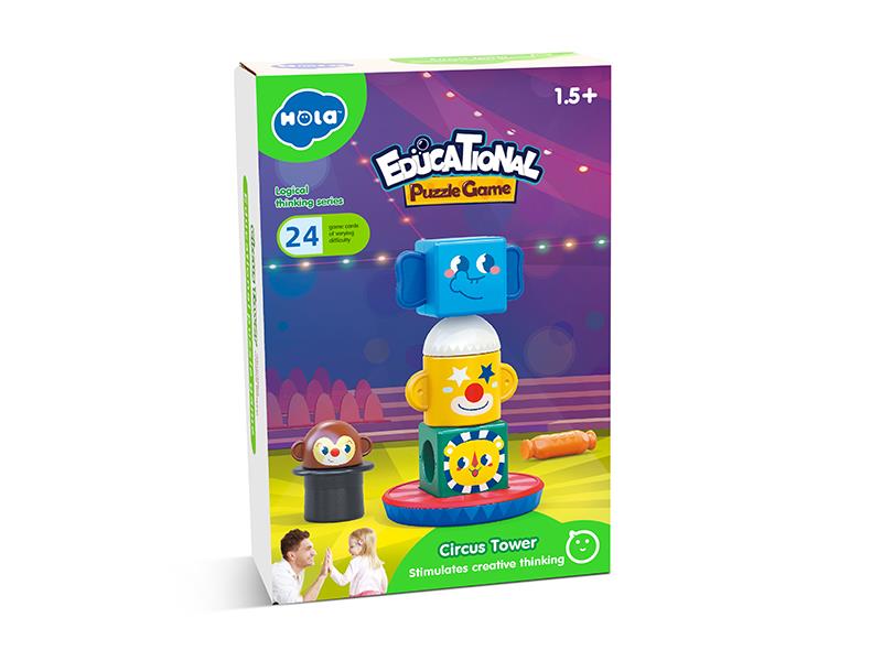 Circus Tower Educational Puzzle Game