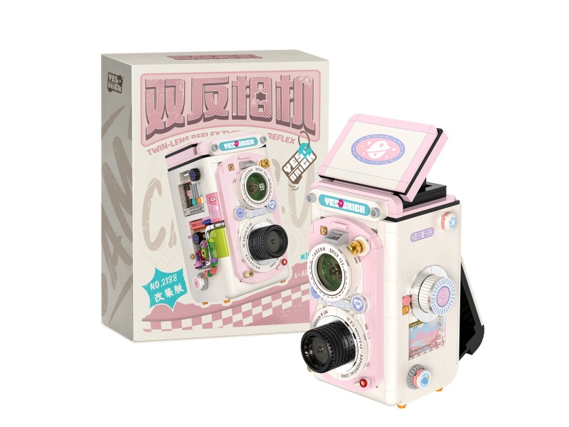 Twin-Lens Reflex Camera Revised Version Building Blocks 743PCS