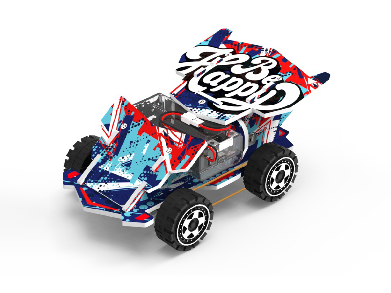 Four-Wheel Drive Racing Car Physics Experiment Toys