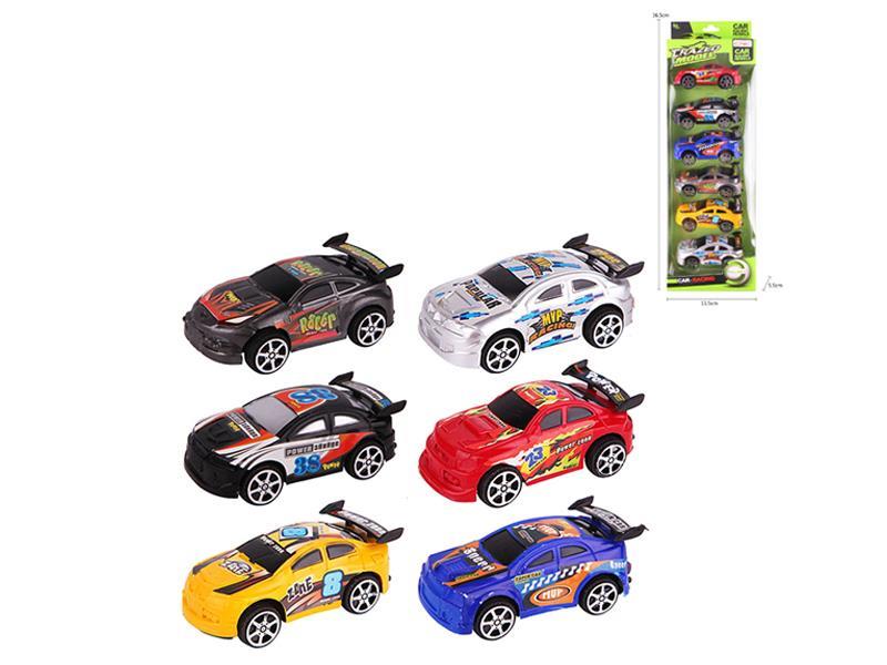 6PCS Pull Back Racing Car