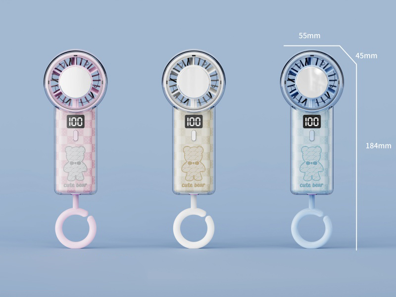 Handheld Fan With Digital Display
