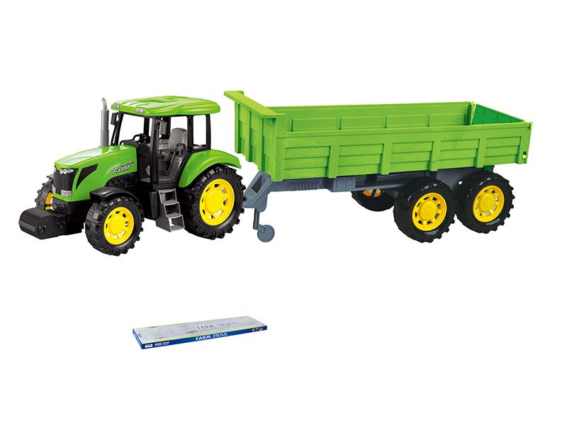 Friction Farm Tractor With Tailer