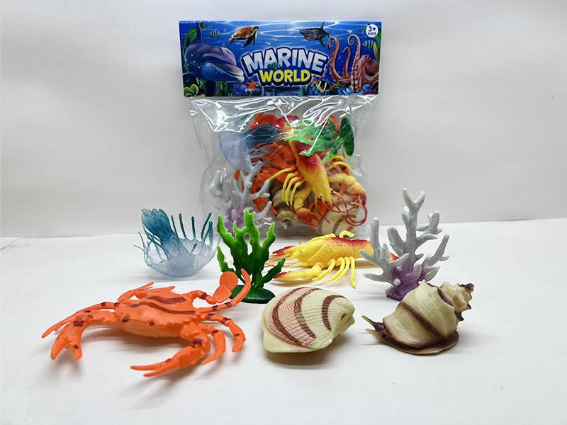 PVC Soft Plastic Sea Animals Set
