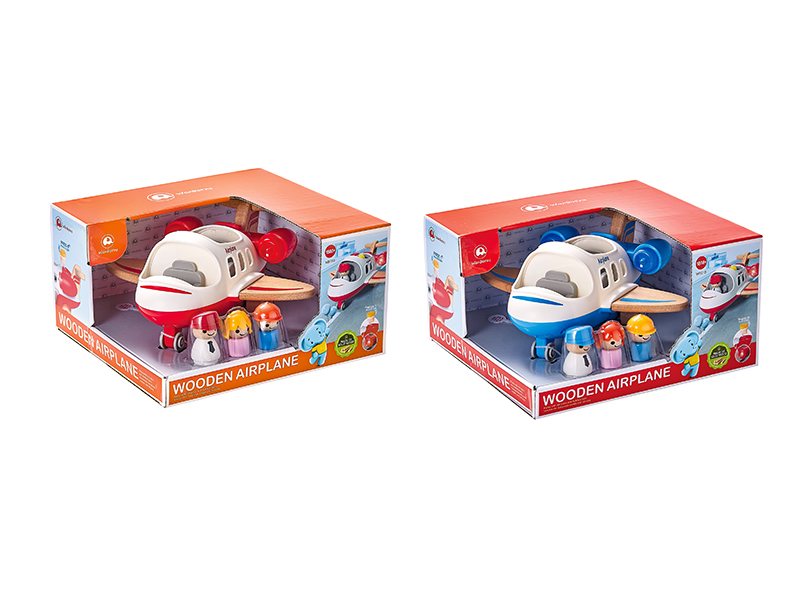 Wooden Airplane With Music And Lights