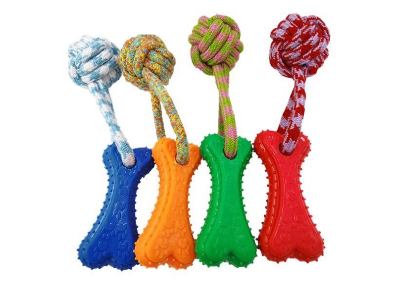 Single-Ball Footprint Cookie Pet Toy