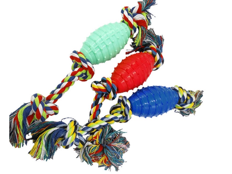 Three-Knot Grenade Pet Toy
