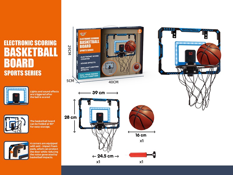 Electronic Scoring Basketball Board With Lights