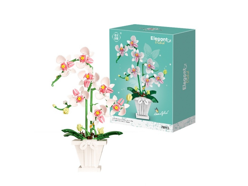 Orchid Building Blocks 718pcs