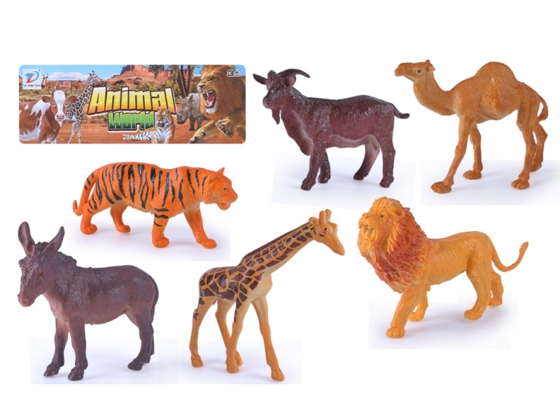 Solid Simulation Animal 6Pcs