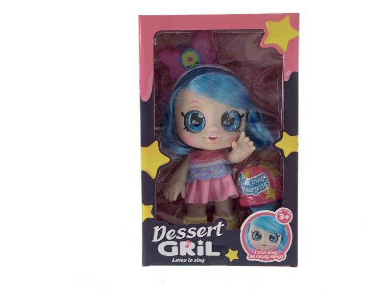 The First Generation 12-Inch Surprise Sweetheart Kendi Doll Music Doll (Blue)