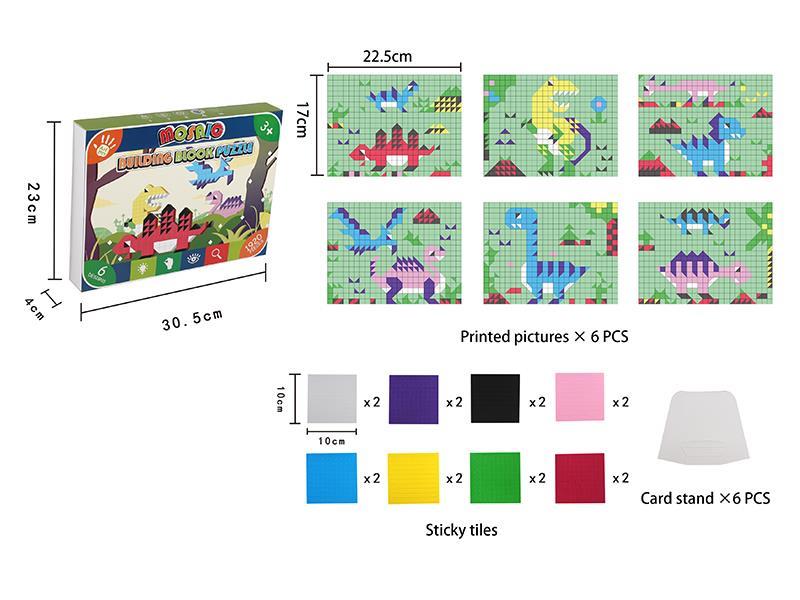 Diy Mosaic Building Block Puzzle-Dinosaur