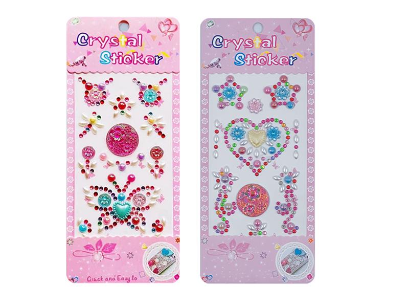 Eyes Face Gems Crystal Stickers