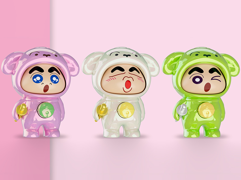 Nohara Shiro Face Changing Doll Keychain