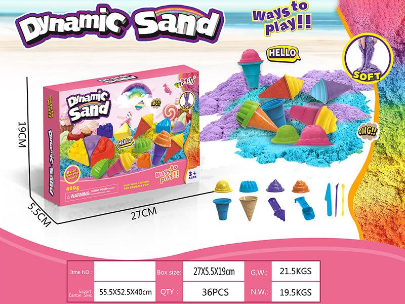 Dynamic Sand Ice Cream Sand Mold Set (400g)