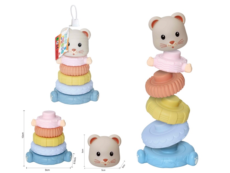Soft Plastic Stacking Toy 6pcs