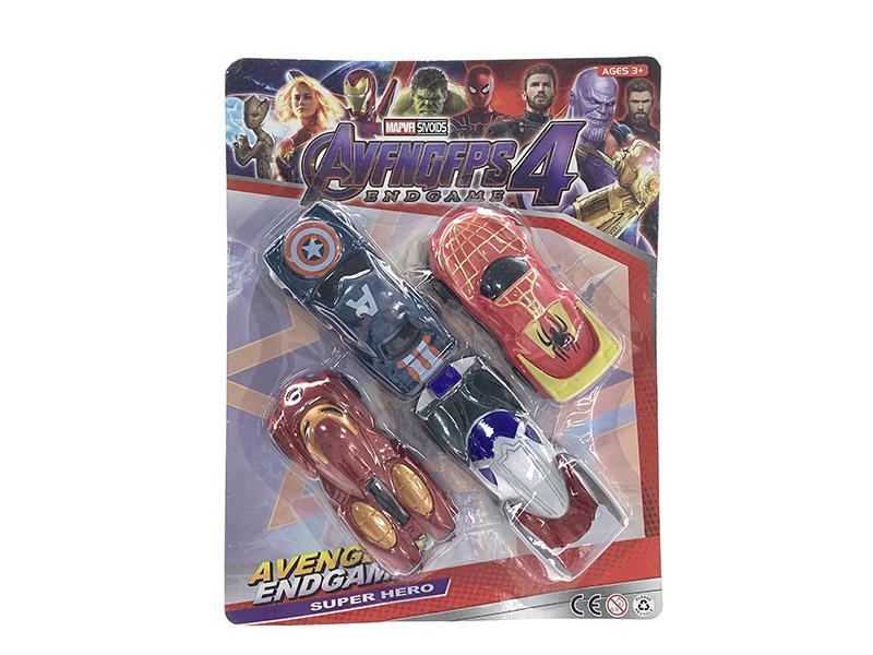 Avengers Assemble Pull Back Car 4pcs
