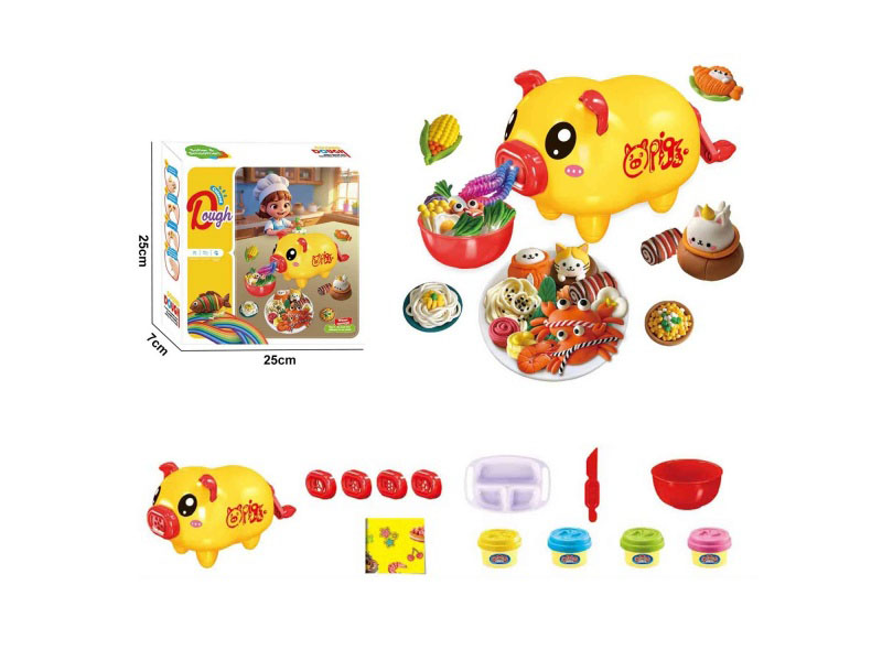 Wheat Mud Piglet Noodle Machine Color Mud Set
