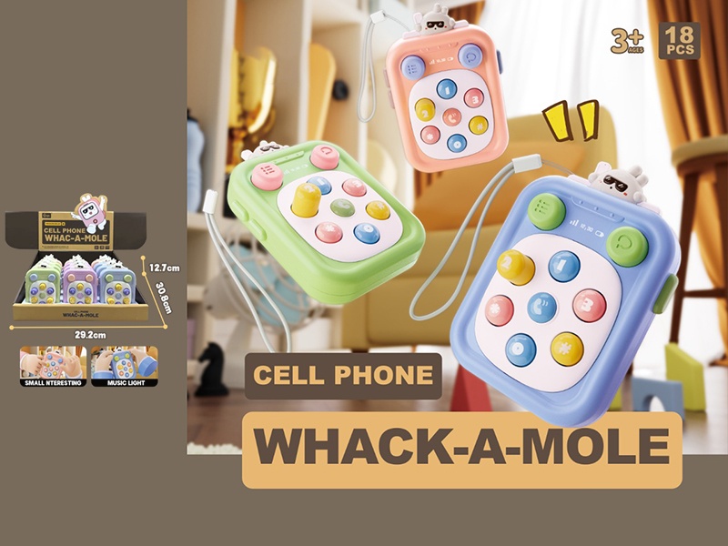 Cell Phone Whack A Mole Game Console