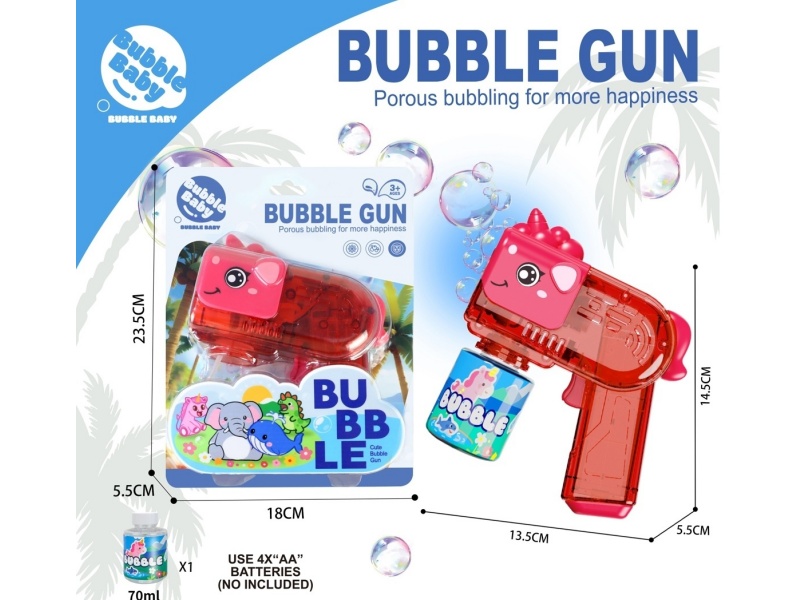 New Transparent Unicorn Bubble Gun