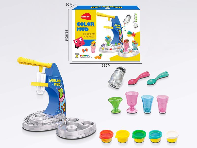 Color Clay Ice Cream Machine Toy