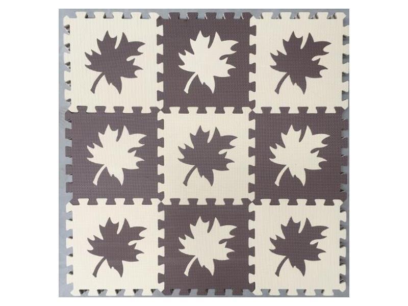 EVA Puzzle Floor Mat-9 Maple Leaves