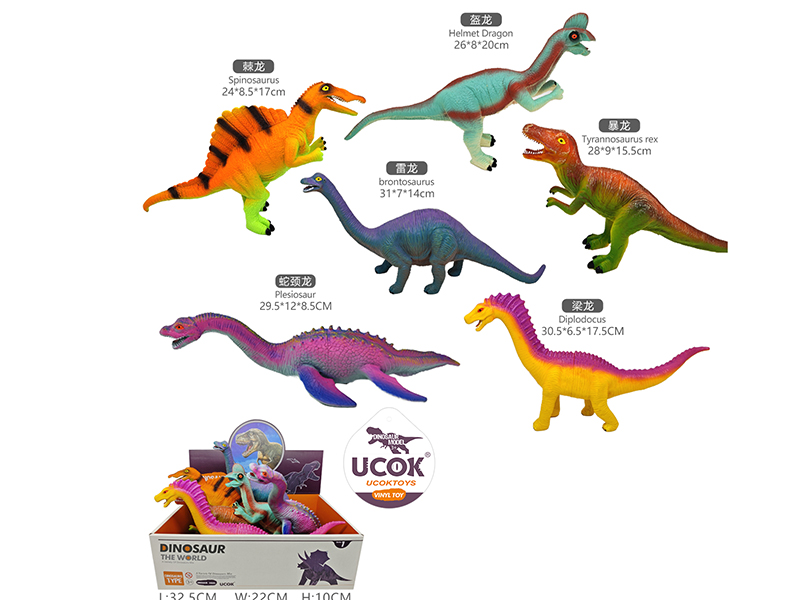 12" Dinosaur 6pcs