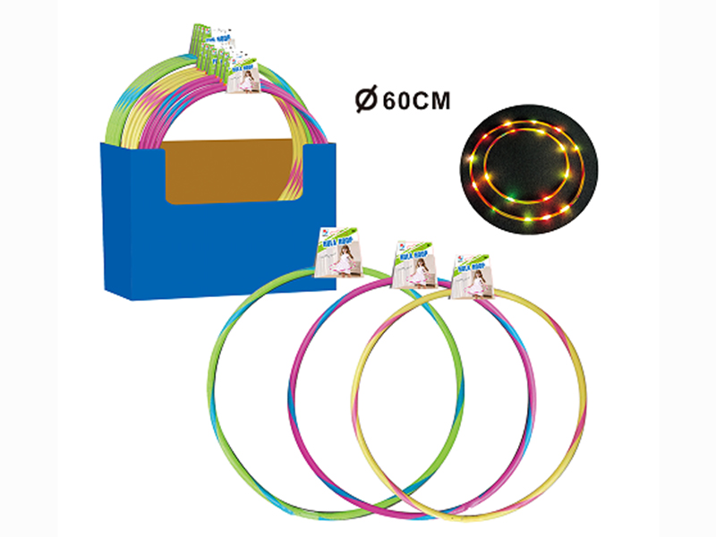 60cm Hula Hoop Toy(With Lights)12pcs