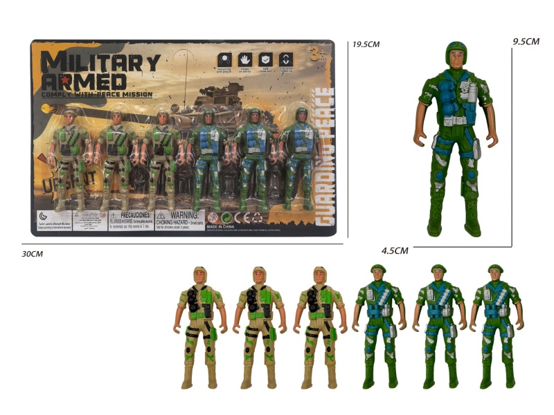 6 Soldiers (Yellow/Green)