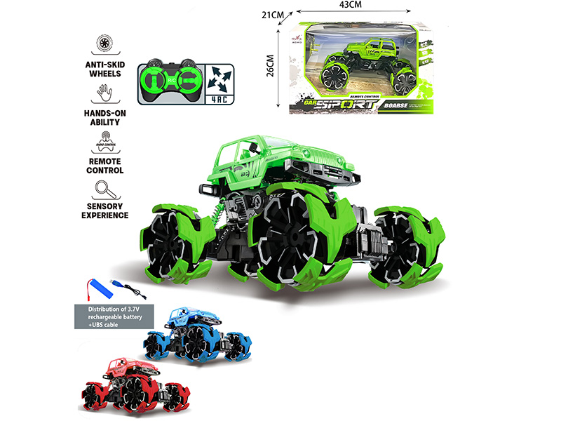 1:12 4CH Remote Control Explosion Deformation Wheel Jeep Off-Road Vehicle