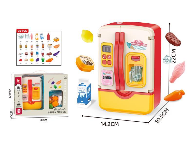 Refrigerator With Light And Music 32pcs(With Spray)