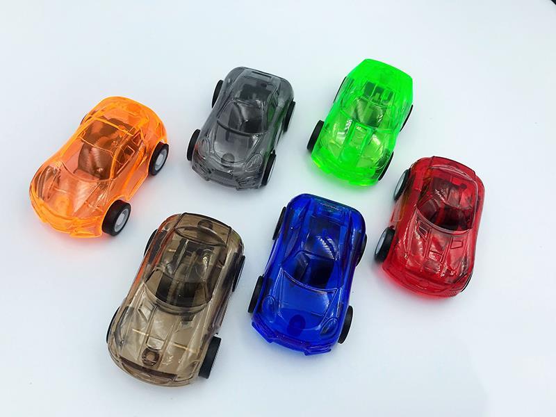 5cm Transparent Pull Back Car