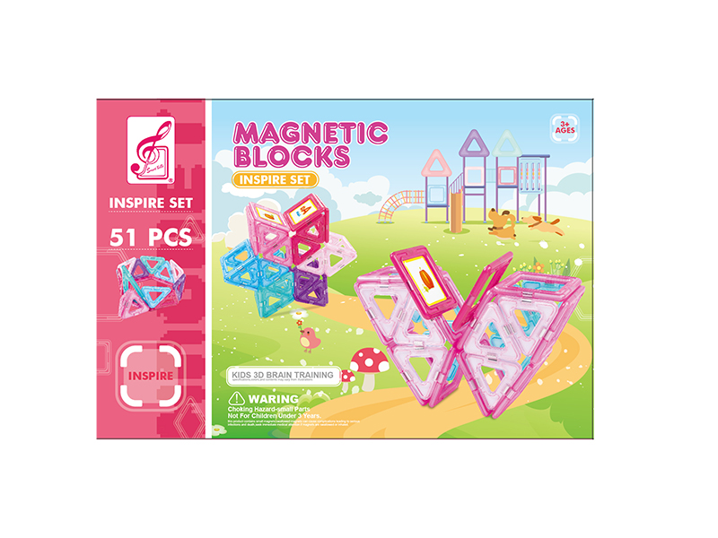 Girl Series Magnetic Building Blocks 51pcs