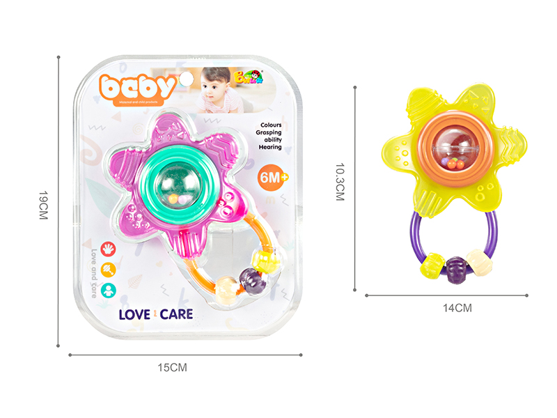 Sunflower Baby Rattle