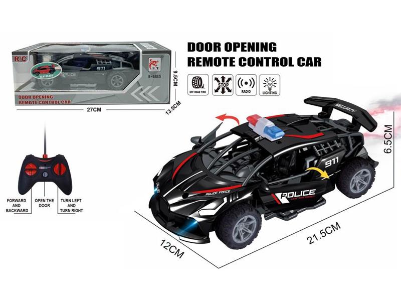 5-Channel Remote Control Open Doors Police Car With Spray(Not Included Batteries)