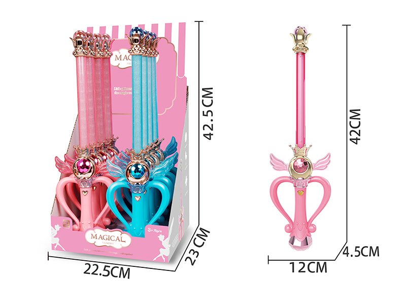 Magic Wand With Colorful Light And Music (8PCS)