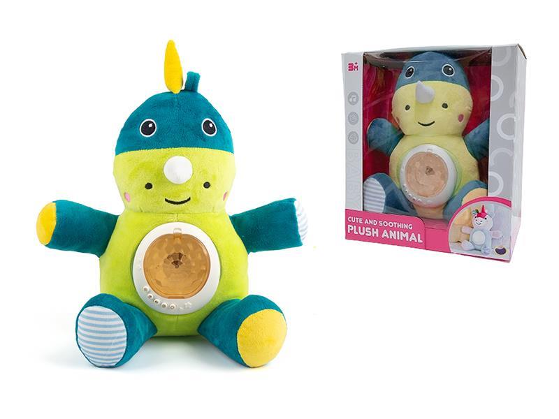 Baby Soothing Projection Doll - Rhinoceros